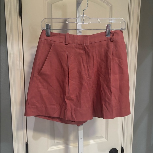 Zara Linen Blend High Waisted Shorts Size XS - Picture 2 of 5